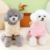 Bear Pattern Dog Warm Jumpsuit Thickened Puppy Four Legs Clothes Winter Dog Pajamas  for Puppy Dogs