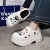 Lucyever 2024 Diy Hole Garden Shoes for Women Slippers Summer 2024 Soft Chunky Platform Sandals Woman Non Slip Beach Slippers