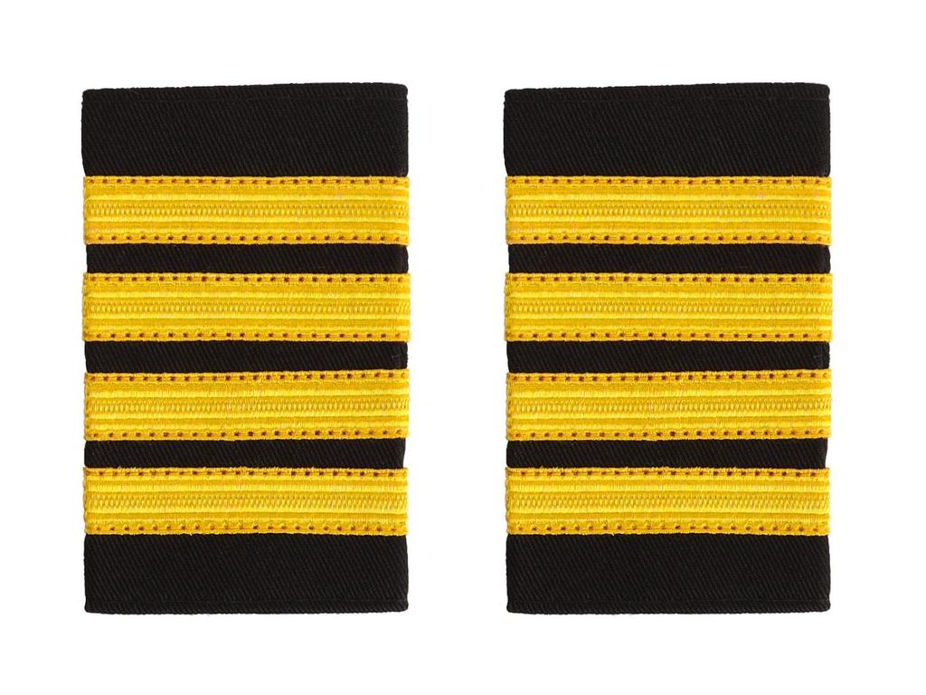 Washable Silk Metal Wire Aviation Shoulder Boards for Security Uniforms - Suitable for China Eastern and Hainan Airlines