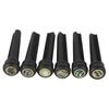 Ebony Acoustic Guitar Bridge Pins, Set of 6, Inlaid with 6.0mm Mother-of-Pearl
