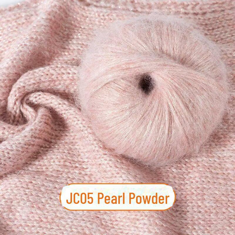 New Glitter Mohair Yarn for DIY Scarves and Baby Items