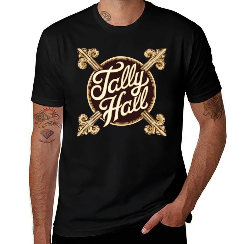 T-shirt con Logo Tally Hall Casual Leggera a Manica Corta