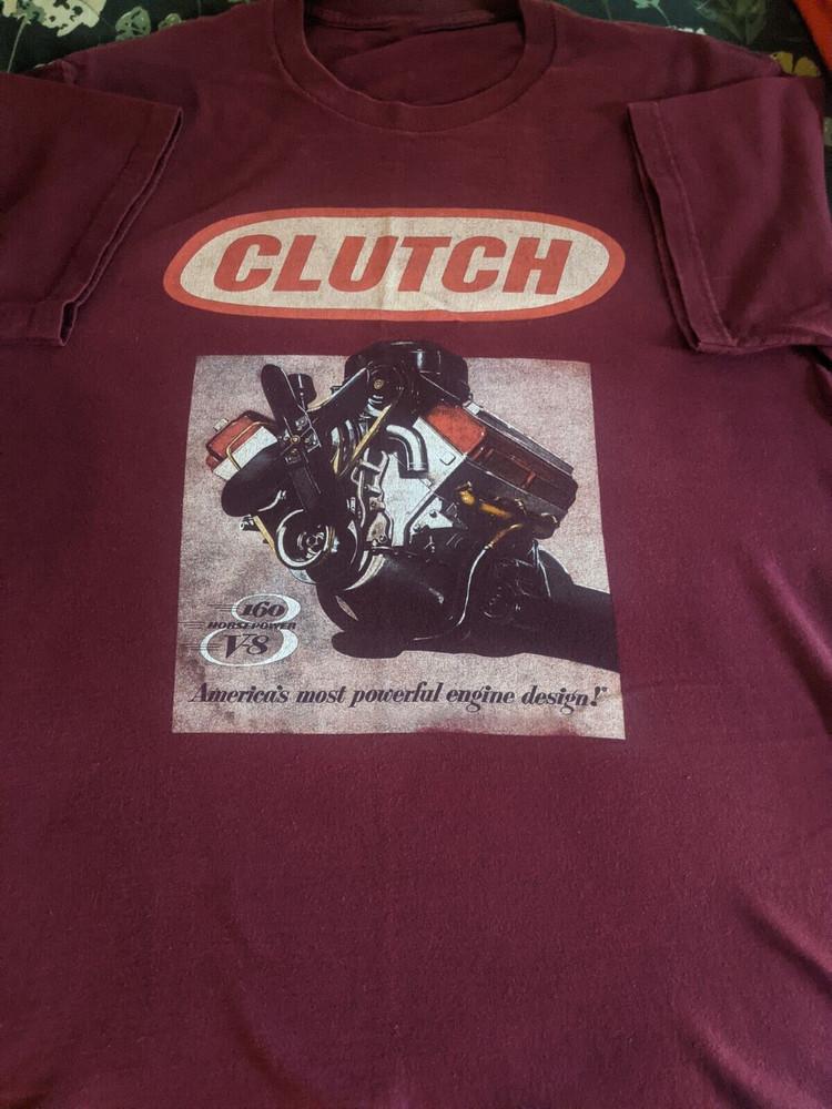 

Clutch America s Most Powerful Engine 100% Cotton Maroon T-Shirt WA025 Unisex T-Shirt XXL