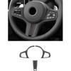 Betterhumz Car Steering Wheel Button Frame Trim Sticker for BMW G30 G20 F40 G21 G28 G11 G12 Z4 G32 G29 G Chassis Compatible with Alcantara Car