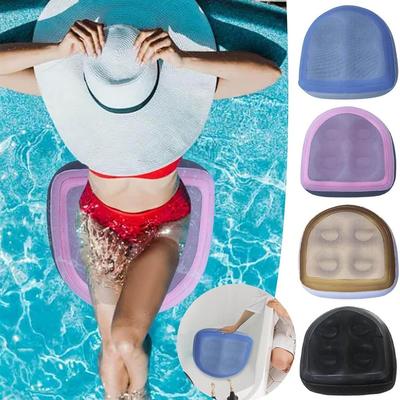PVC Hot Tub Booster Seat Non-Slip Inflatable Spa Booster Seat Mat Home Relaxation with Suction Cup Bathtub Spa Pad