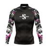 Mens Long Sleeve UV Protection Rash Guard Surfing Diving Swimming Fishing Outdoor Water Sports
