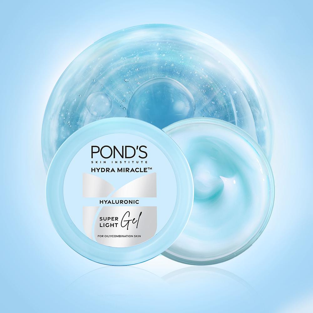 POND'S Hydra Miracle Super Light Gel 200g Moisturizer For Face With Vitamin C & Hyaluronic Acid For 48H Hydration Glow