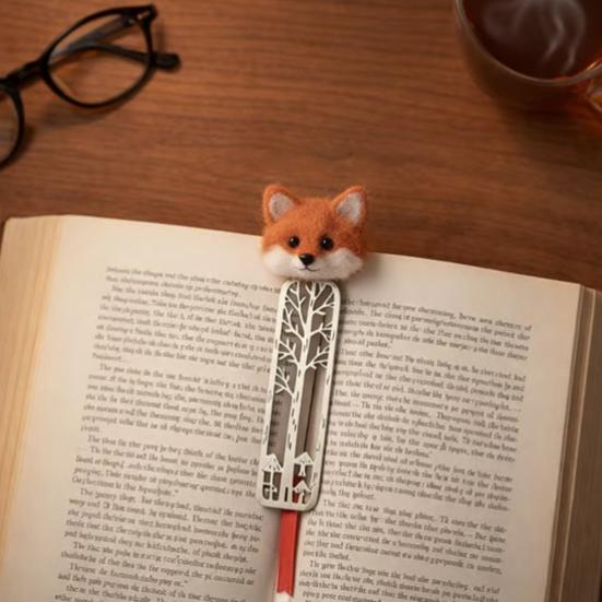 Whimsical Forest Friends Bookmark Felt Page Marker Lightweight Portable Book Marker Graduation Gift for Book Lovers Teachers Students Reading