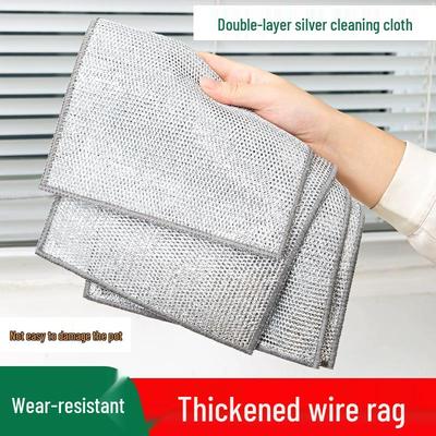 Steel Wool Scouring Pad for Non-stick Kitchen Surfaces and Pots
