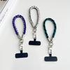 Creative Hand-Woven Mobile Phone Lanyards, Wristbands, Short Rope Strings, Pearl Jewelry, Pendants, Safety Anti-Loss Ropes