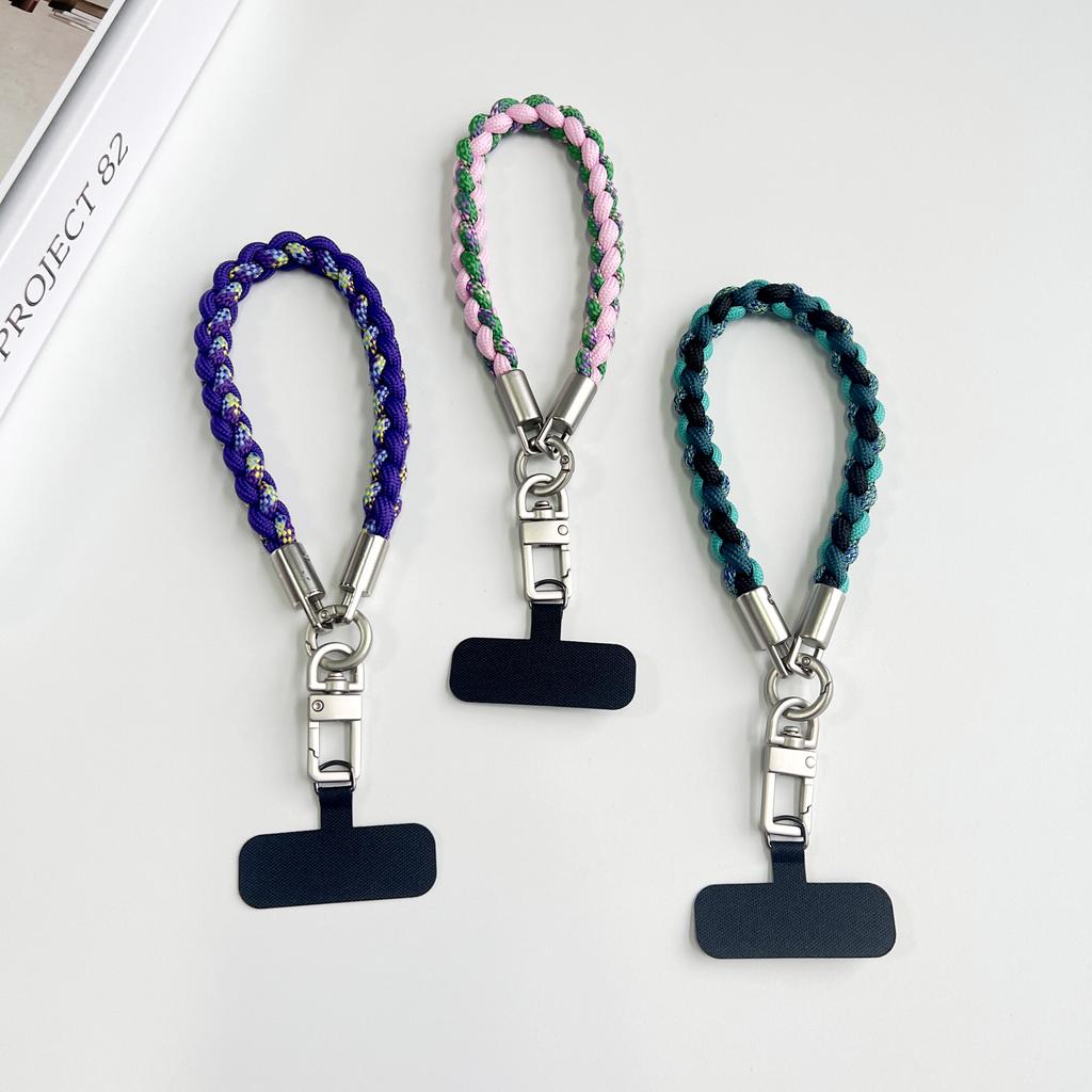 Creative Hand-Woven Mobile Phone Lanyards, Wristbands, Short Rope Strings, Pearl Jewelry, Pendants, Safety Anti-Loss Ropes