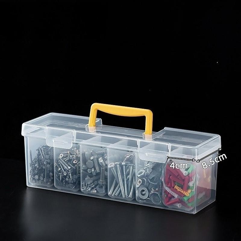 

7pcs [6 Small Boxes + 1 Large Boxes] Stackable Hardware Tool Storage Box, Functional Plastic Hardware Additions Organizer Box