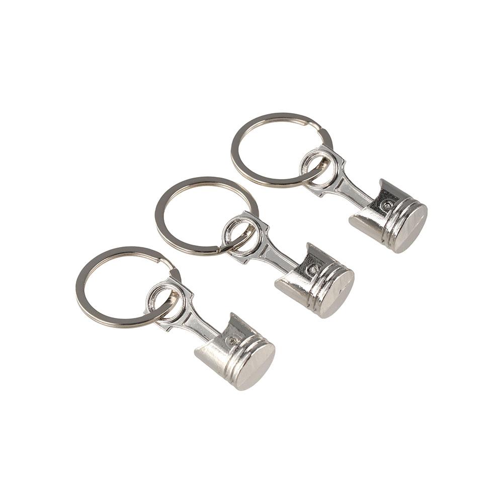 

Metal Car Piston Decor Simulation Auto Parts Model Car Modification Key Ring Drivers срібний