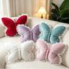 Modern Lace Butterfly Decorative Cushion With Pp Cotton For Bedroom And Office