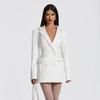 Elegant Deep V Neck Long Sleeve Dress With Highdensity Milk Silk For Business And Office Wear