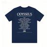 Odysseus Tour Mediterraneo T-shirt Double Sided Il Film Odissea Mito Greco Unisex Senza Etichetta Cotone Manica Corta