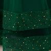 Flower Girl Princess Dress For Weddings Kid Formal Bow Long Gown For School Evening Party Children New Year Cloth
