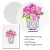 Chinese Wind Porcelain Watercolor Printing Ginger Jar Vase Plant Poster Antique Blue and White Porcelain Canvas Painting Decor