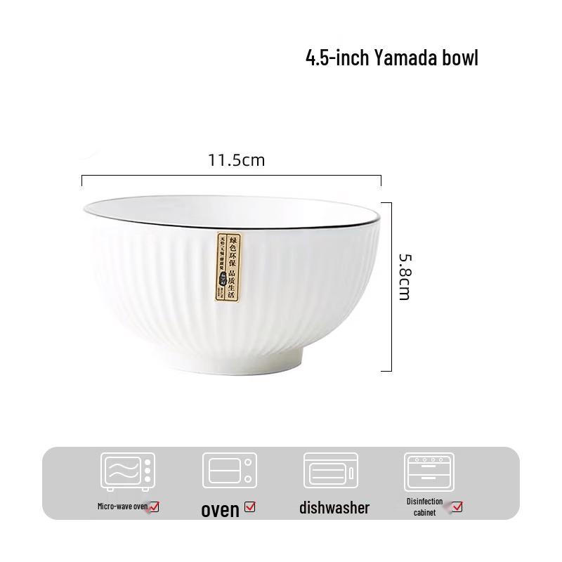 OIMG Set of 20 4.5-inch Underglaze Ceramic Yamada Bowls