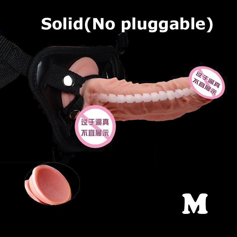 Nositelné dildo s nastavitelným páskem kalhotky pro lesbický penis Pásek na postroj Realistické dildo sexuální hračky pro ženy Sexuální erotické hračky