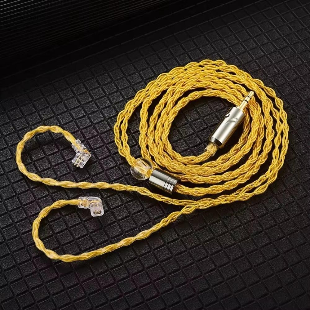 8-Strand QKZ T1 Headphone Upgrade Cord 2Pin KZ Earphone Replacement Cable Music Enthusiasts