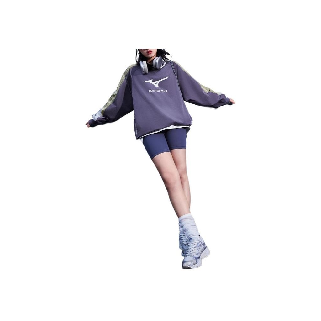 Mizuno Casual Sports Pullover Long Sleeve Sweatshirt Unisex sweatshirt Phantom-Purple K2CE53Y336