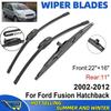 3 PZ per Ford Fusion Hatchback 2002-2012 22" + 16"+ 11" Spazzole Tergicristallo Anteriore Posteriore Parabrezza Lunotto Taglio Finestrino Accessori