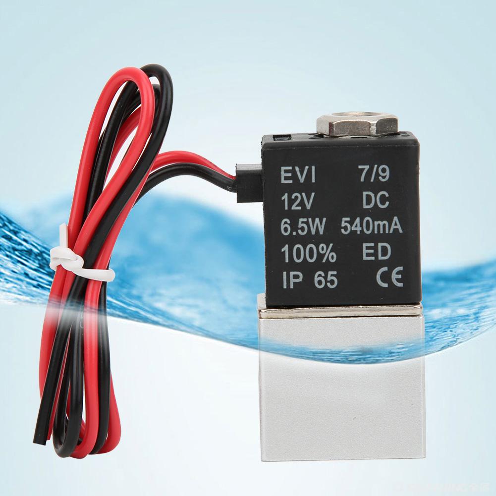 Quick Response Solenoid Valve Water Air Oil 2Position 2Way Aluminum Alloy Body Valve DC12VG14in