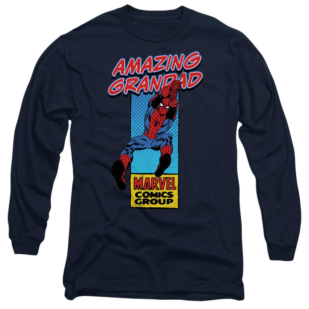 Marvel Comics Mens Amazing Grandad Spider-Man Corner Box T-Shirt