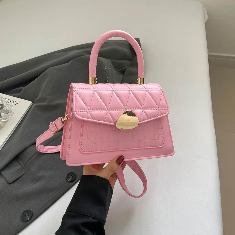 

Сумка премиум-класса женская 2025 осень новая сумка-багет модная простая нишевая дизайнерская сумка на плечо/кроссбоди розовый