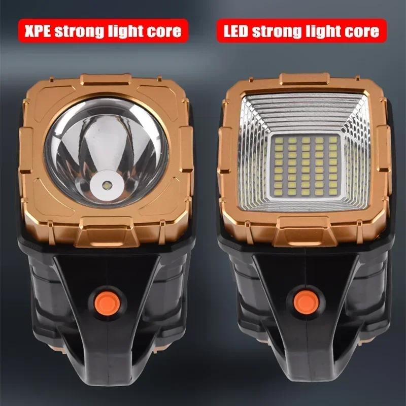 Multi-function Flashlight USB Solar Charging Dual-Purpose Lighting COB Work Light for Hurricane Emergency Hiking Camping