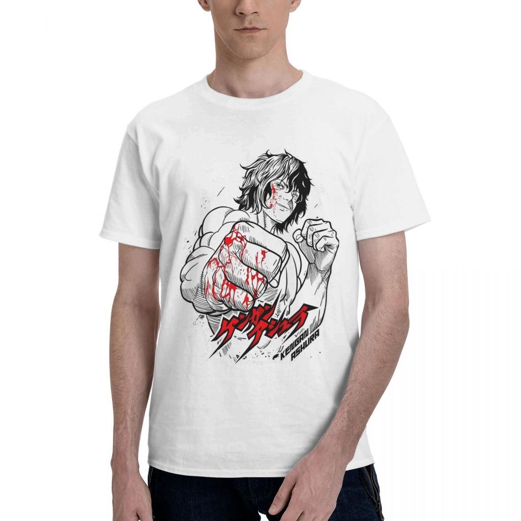 Kengan Anime Ashura 100 Cotton Casual Breathable Confortable Tshirt Mens TShirts Funny Gifts