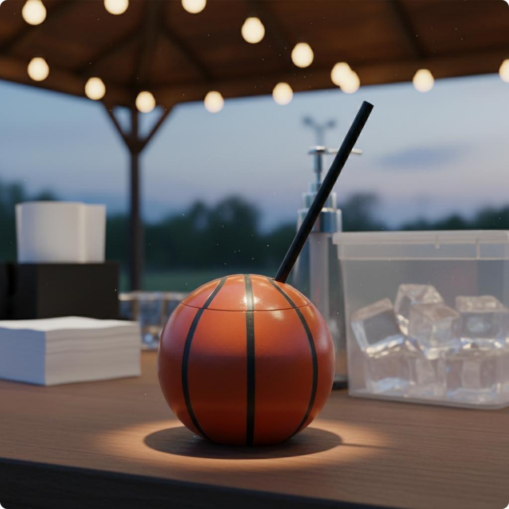 Soccer Ball Straw Cup Reusable Football Straw Cup Drinkware Food Grade