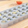 Heart-Shaped Ice Cube Trays Non-Stick Reusable Silicone Ice Mold with Lid Stackable Food-Grade BPA-Free Ice Cube Maker