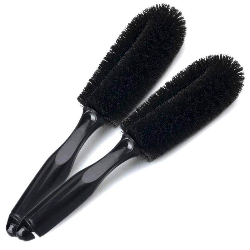 Car Wheel Brush Tire Cleaning Brushes Tools Car Rim Scrubber Cleaner Duster Handle Motorcycle Truck Wheels Car Detailing Brush