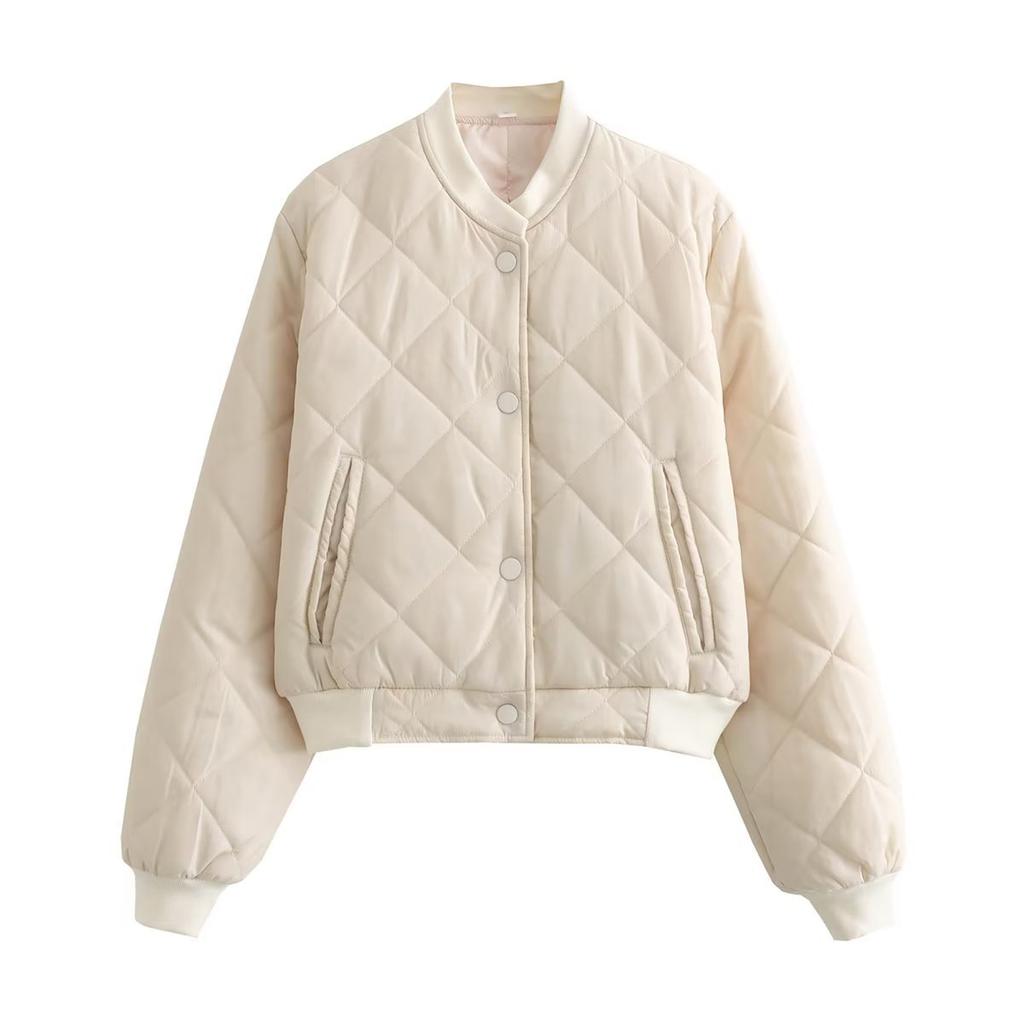 Women's Solid Color Fashionable Sleeve Long Sleeved Zipper Casual Top Jacket Jacket