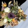 Artificial Flower Wedding Bouquet for Bride Bridesmaid Elegant Silk Flower Champagne Bridal Bouquet for Formal Occasion