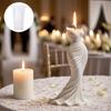 Fishtail Dress Shape Silicone Molds for Handmade Scented Candle Soap Chocolate Wedding Home Decoration and Resin Casting
