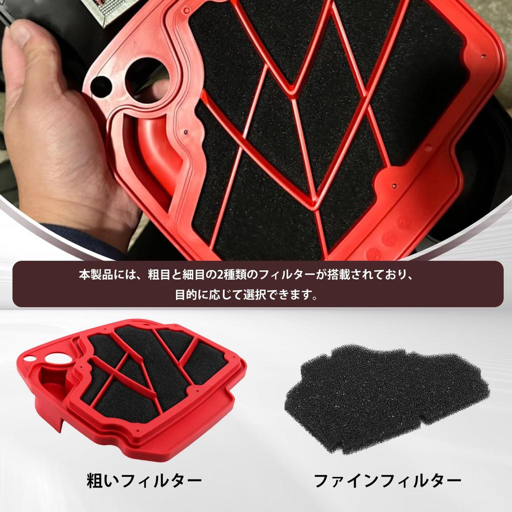 Sporacingrts Power Motorcycle Air Genuine Replacement Filter Element for Honda Cub 110 JA42 44 59 and Cross Cub 110 JA45 60 Filter, Filter, 61,