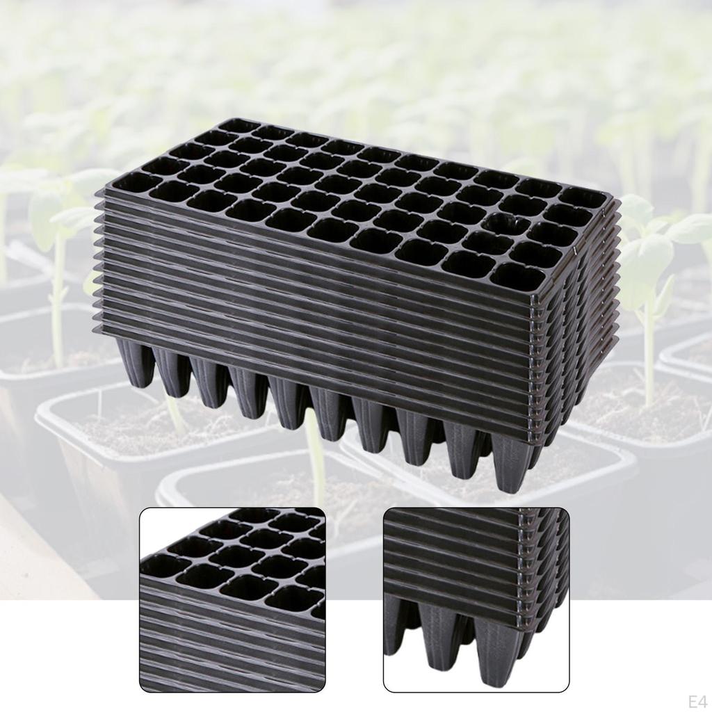 12 Pieces Nursery Seedling Trays with Hole Propagation Pot Portable Drainage Growing