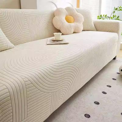 High Elastic Fleece Sofa Cover All-inclusive Universal Cover 2025 New Corrugated Roll Anti-cat Scratch Sofa Cover Cross-border