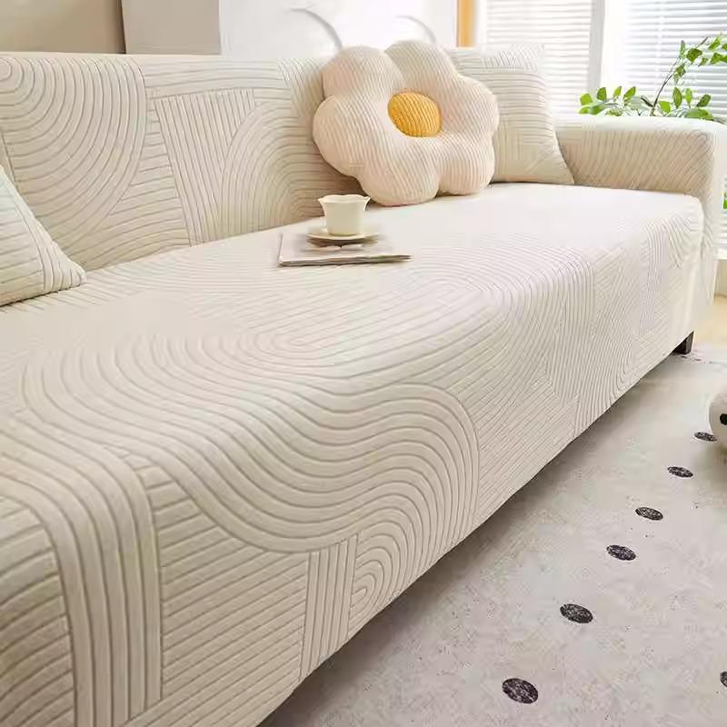 

Высокоэластичный флисовый чехол для дивана, всеобъемлющий универсальный чехол, новинка 2025 года, гофрированный рулон, защита от царапин кошек, чехол для дивана, трансграничный 45 * 45cm pillow cover [without core]