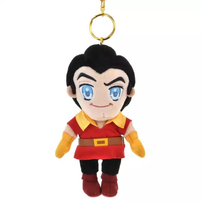 DISNEY Gaston Plush Key Chain TINY Beauty and the Beast Japan NEW
