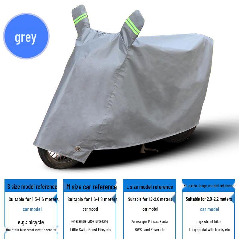 Four Seasons Universal Thickened Motorcycle & Electric Car Dustproof, Waterproof Cover