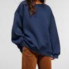 2026 Women's Clothes Solid Color Round Neck Loose Basic Style Long-sleeved Sweater Top