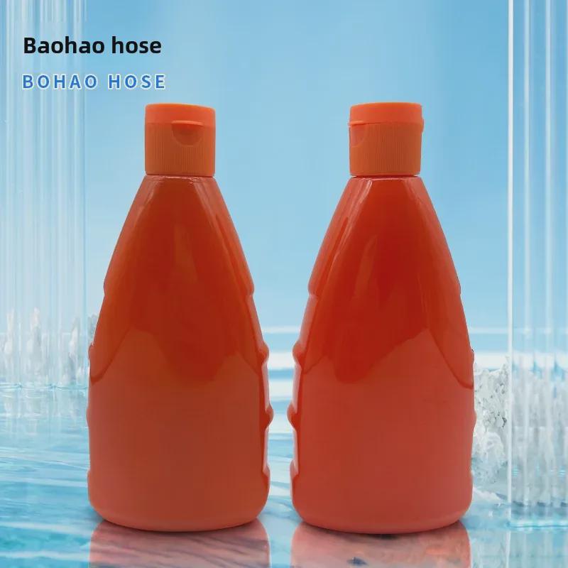 

Оранжевые пластиковые дорожные бутылки для шампуня, лосьона, кондиционера - пустая упаковка Colored Bottle - 300ml