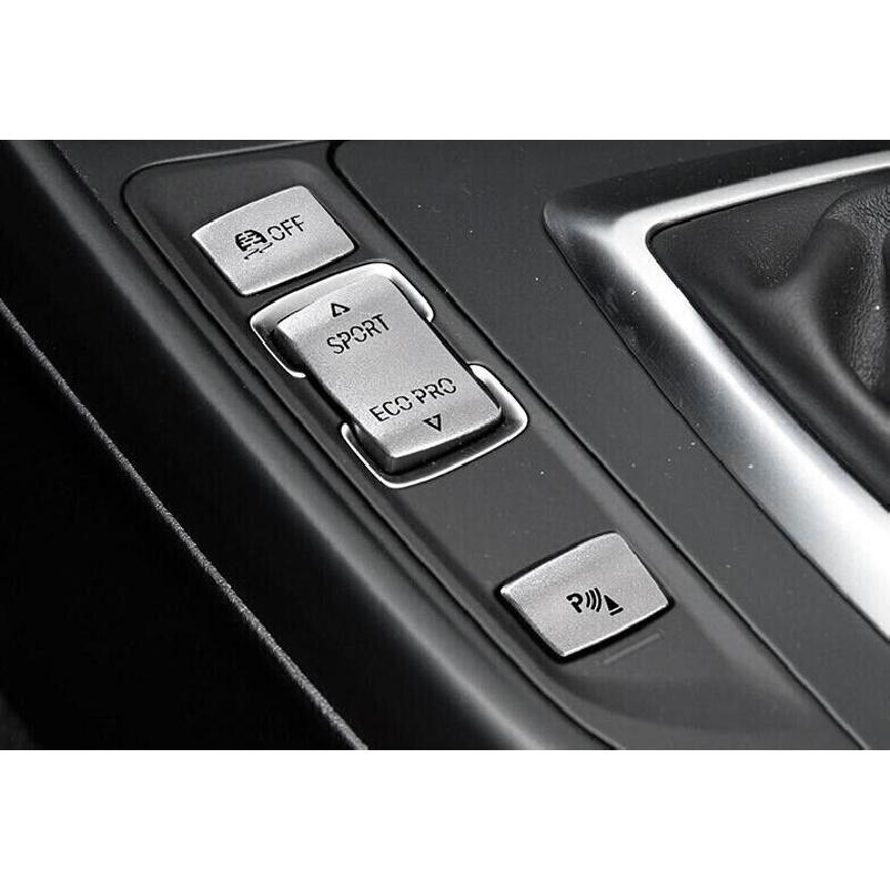 For BMW F20 F21 F22 F23 Silver Aluminum Middle Console Button Cover Trim Sticker