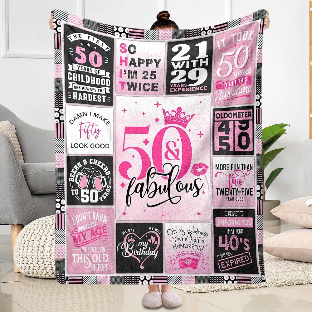 Süße Decken zum 18. Geburtstag eignen sich für Wohnzimmer und sind somit eine ideale Wahl für Reisen im Freien und als Geschenke.