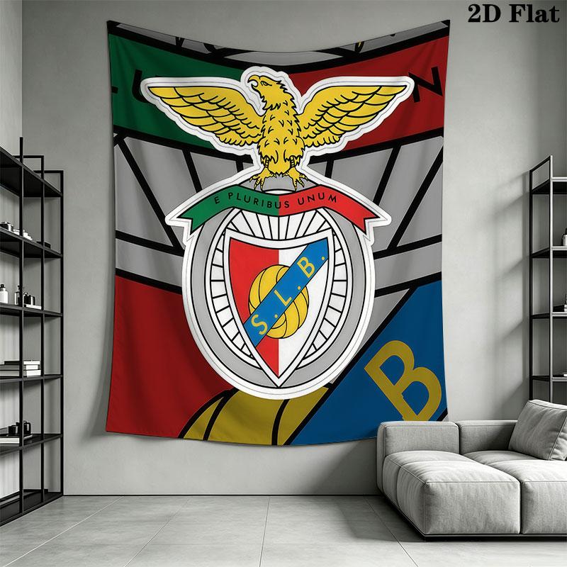 S.L. Benfica  POSTER Wall Hanging Printed Fabric Blanket Decorative Tapestries for Bedroom Living Room Home Decor