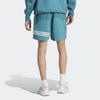 Adidas Originals Three Stripes Color Block Loose Fit Straight Leg Casual Shorts Men Shorts Polar-Blue IM2091